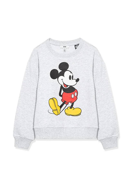 Resim Mavi Mıckey Baskılı Kız Çocuk Sweat M7S10084-88467