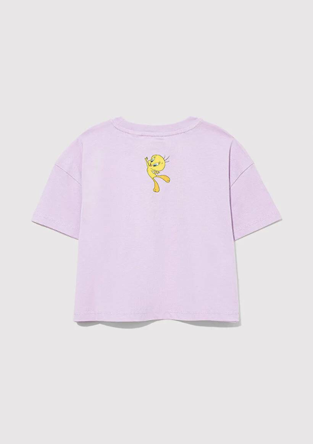Resim Mavi Kız Çocuk T-shirt