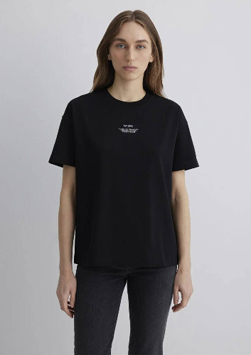 Resim Mavi Loose Kadın  T-shirt M1613212-900