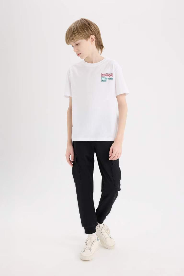 Resim Defacto Erkek Çocuk T-shirt E5081A8WT36