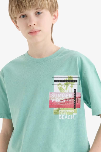 Resim Defacto Erkek Çocuk Kısa Kol T-shirt E0094A8GN1201