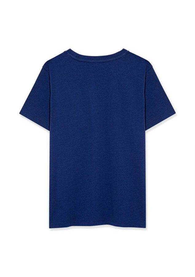 Resim Mavi Erkek Çocuk T-shirt
