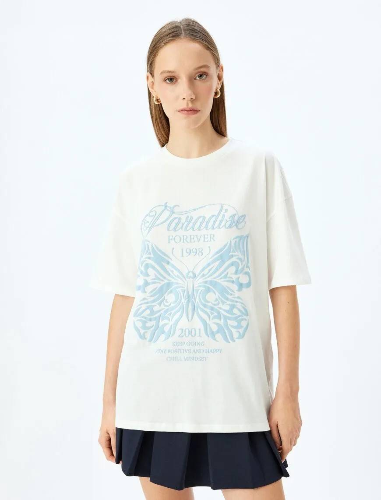 Resim Koton Kadın T-shirt 5SAL10144IK