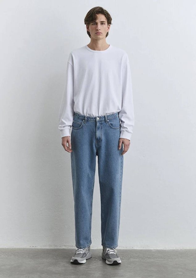 Resim Mavi Mıtte Erkek Jean Pantolon M0010101-87669