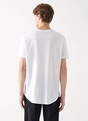 Resim Mavi Basıc Erkek T-Shirt M067082-620