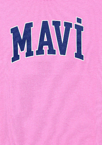 Resim Mavi Logo Kız Çocuk T-Shirt M7610109-71033