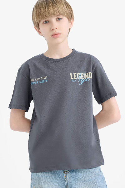Resim Defacto Erkek Çocuk Kısa Kol T-shirt E2840A8/AR58