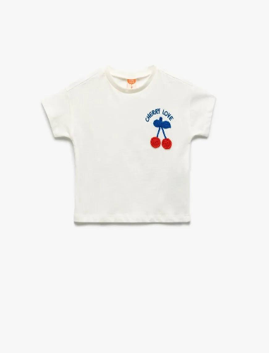 Resim Koton Kız Bebek Kısa Kol T-shirt 5SMG10052AK
