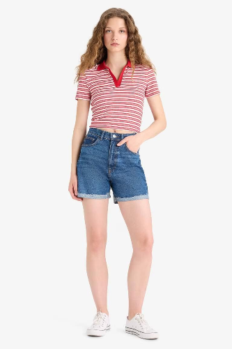Resim Defacto Kadın Kısa Kol T-shirt E7907AXRD59