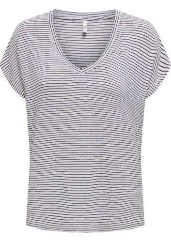 Resim Only Onltıne SS V-Neck Top Jrs Kadın T-shirt 15315407