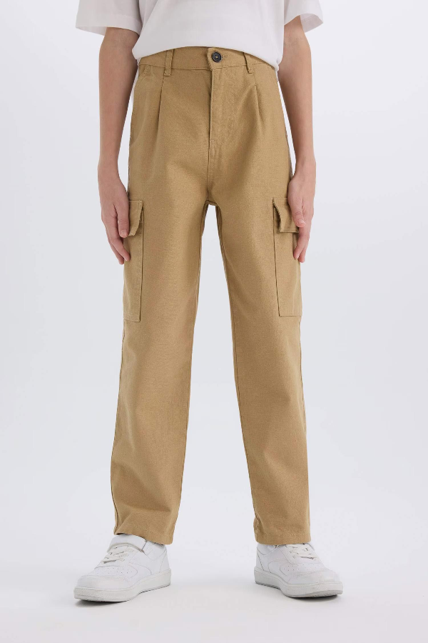 Resim Defacto Erkek Çocuk  Kanvas Pantolon D3406A8/BG739