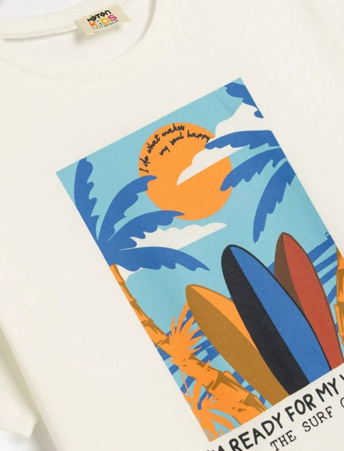 Resim Koton Erkek Çocuk Kısa kol T-shirt 5SKB10222TK