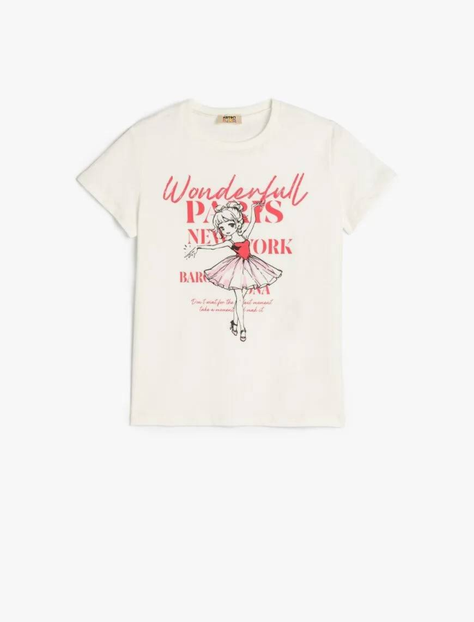 Resim Koton Kız Çocuk T-shirt 5SKG10236AK
