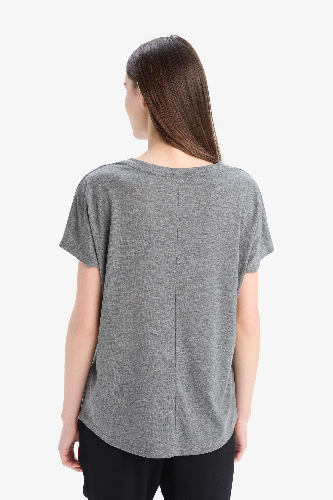 Resim Defacto Kadın Kısa Kol T-shirt E9333AX/AR53