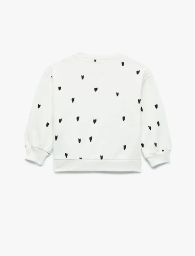 Resim Koton Kız Bebek Sweat 6Wmg10089Ak