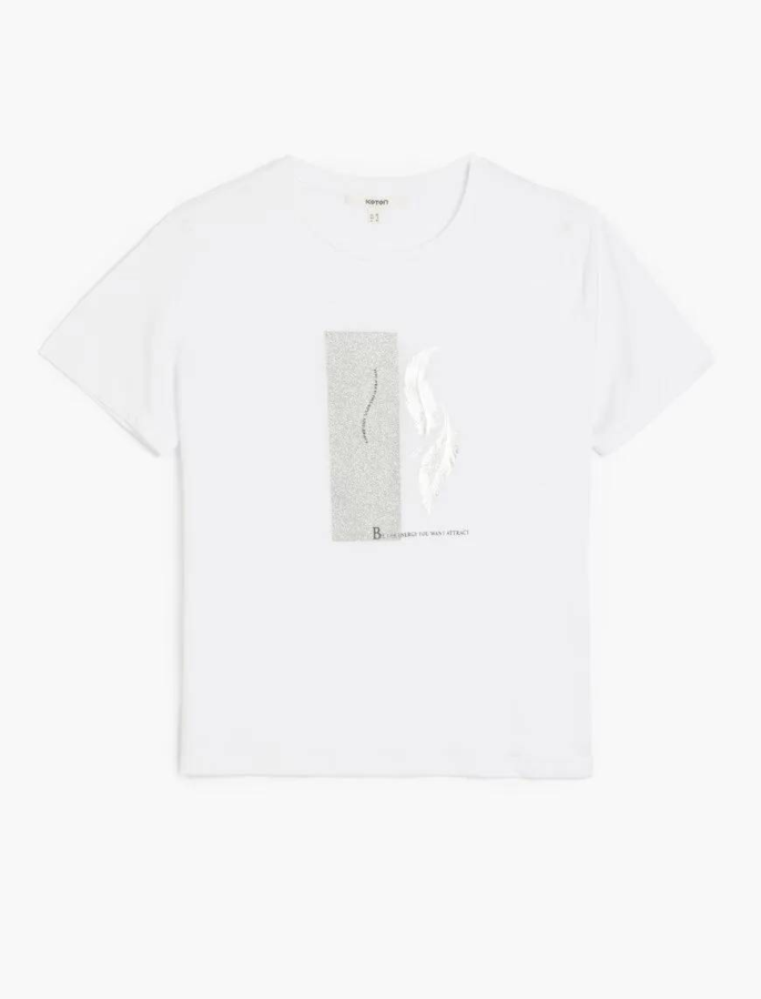 Resim Koton Kadın T-shirt 5SAK50120EK