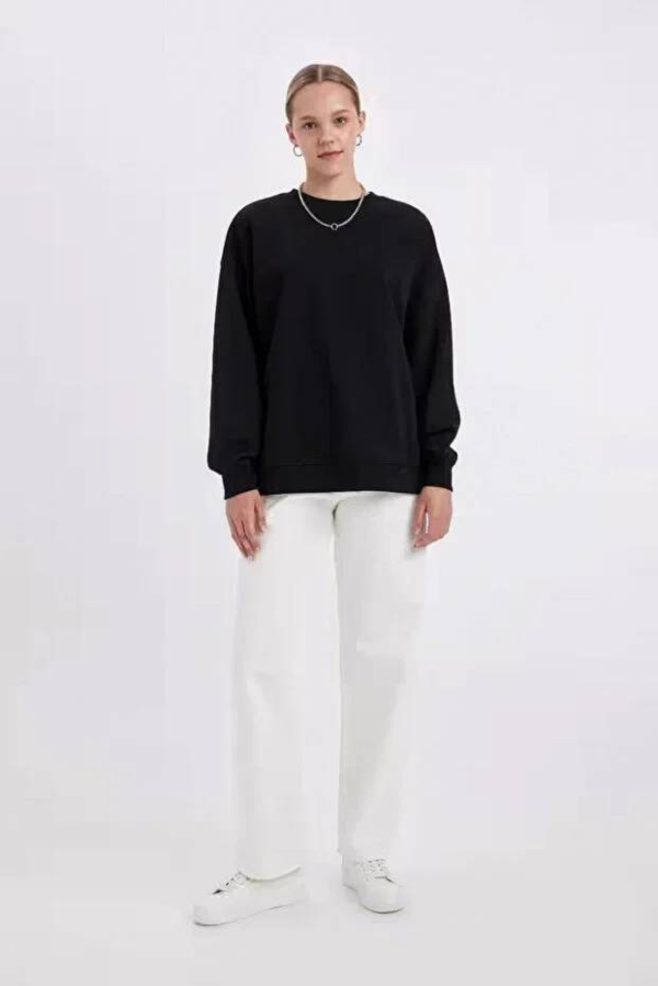 Resim Defacto Kadın  Sweat D6645AX/BK81