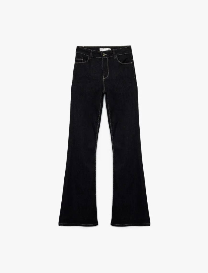 Resim Koton Kadın Jean Pantolon 6Wal40015Md