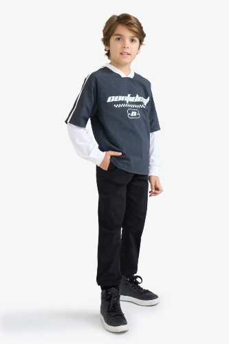 Resim Defacto Erkek Çocuk Uzun Kol T-shirt F1964A8/AR222