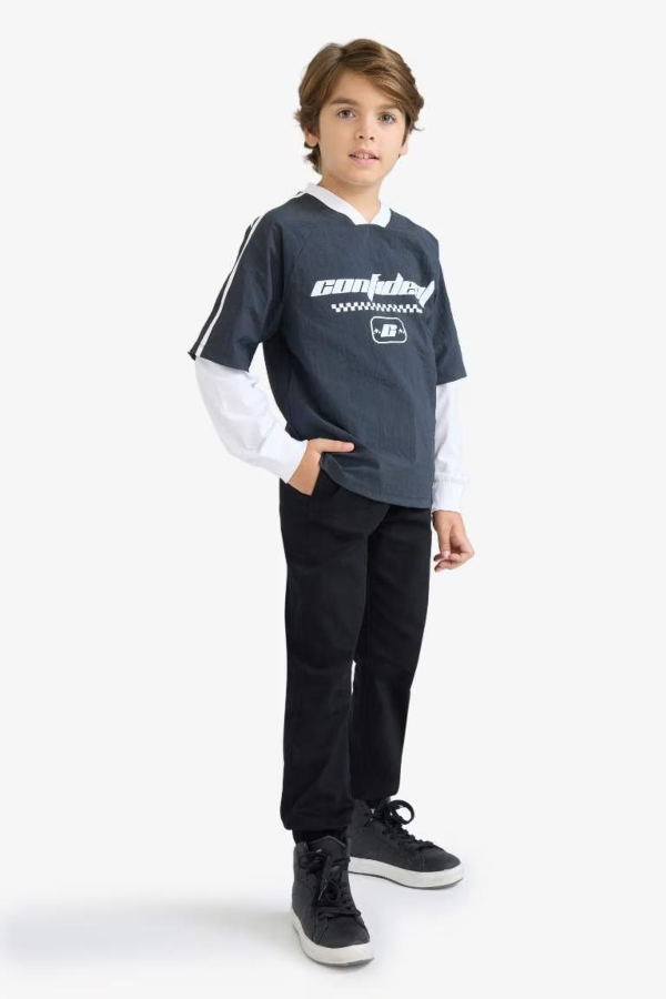 Resim Defacto Erkek Çocuk Uzun Kol T-shirt F1964A8/AR222