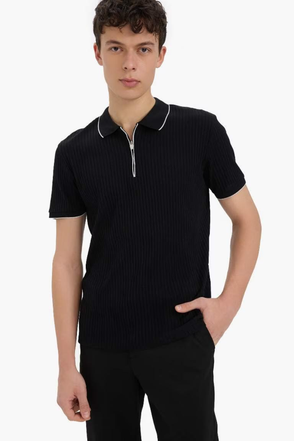 Resim Defacto Erkek T-shirt D3948AX/BK81