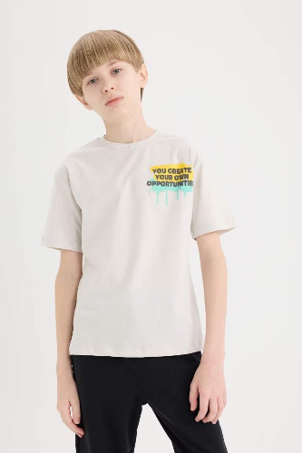 Resim Defacto Erkek Çocuk Kısa Kol T-shirt D9288A8GR503