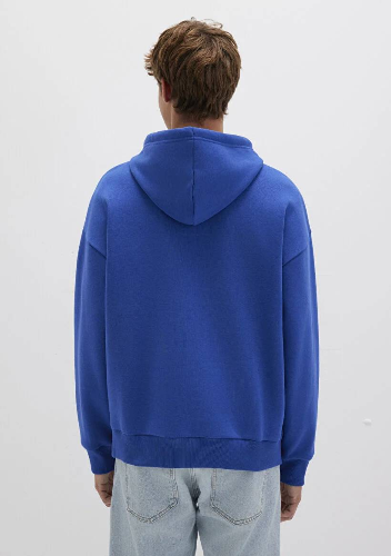 Resim Mavi Baskılı Erkek Sweat M067149-70907
