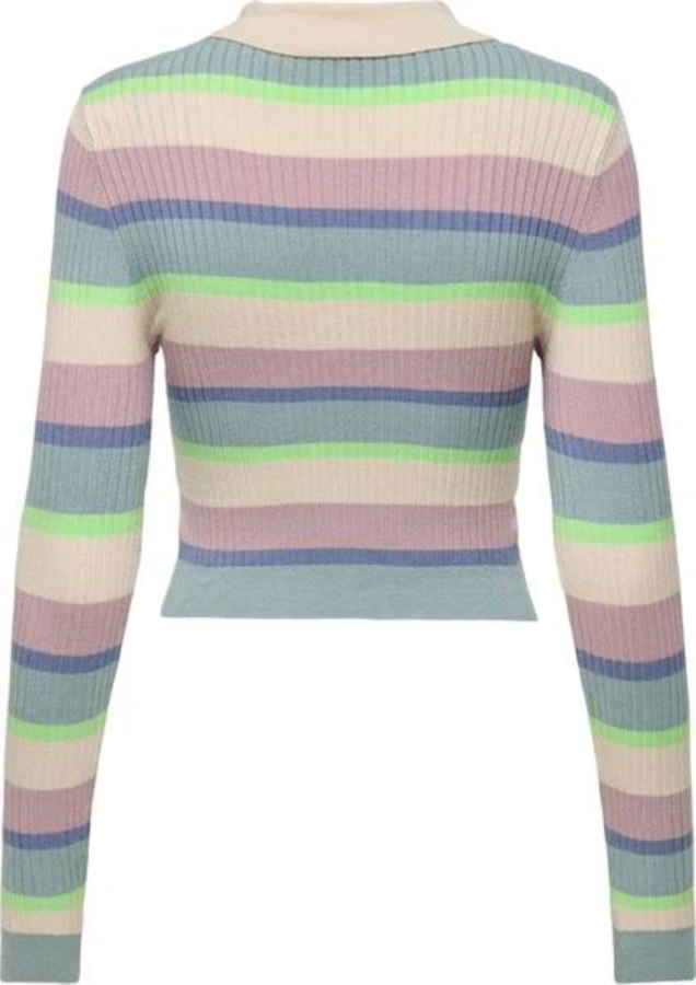 Resim Only Onlkarol Ls Crop Rıb Button Polo Cc Knt Kadın Kazak 15340979