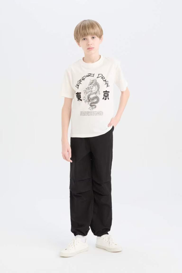 Resim Defacto Erkek Çocuk T-shirt D9277A8/WT32