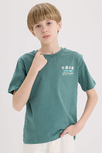 Resim Defacto Erkek Çocuk Kısa Kol T-shirt E5084A8GN1258