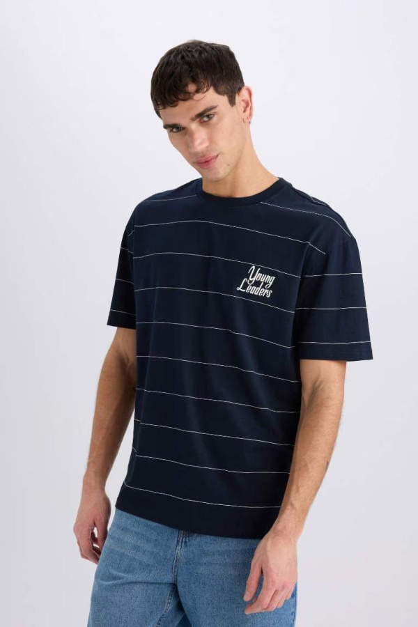 Resim Defacto Erkek  T-shirt E0592AXNV253