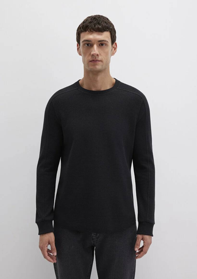 Resim Mavi Uzun Kol Erkek Sweat M0610106-900