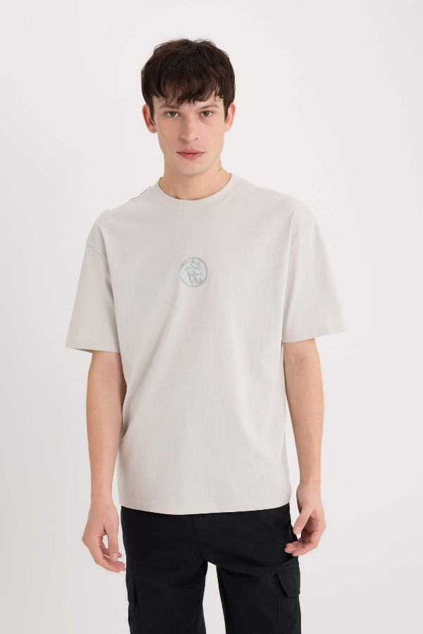 Resim Defacto Erkek  T-shirt D9342AXGR503