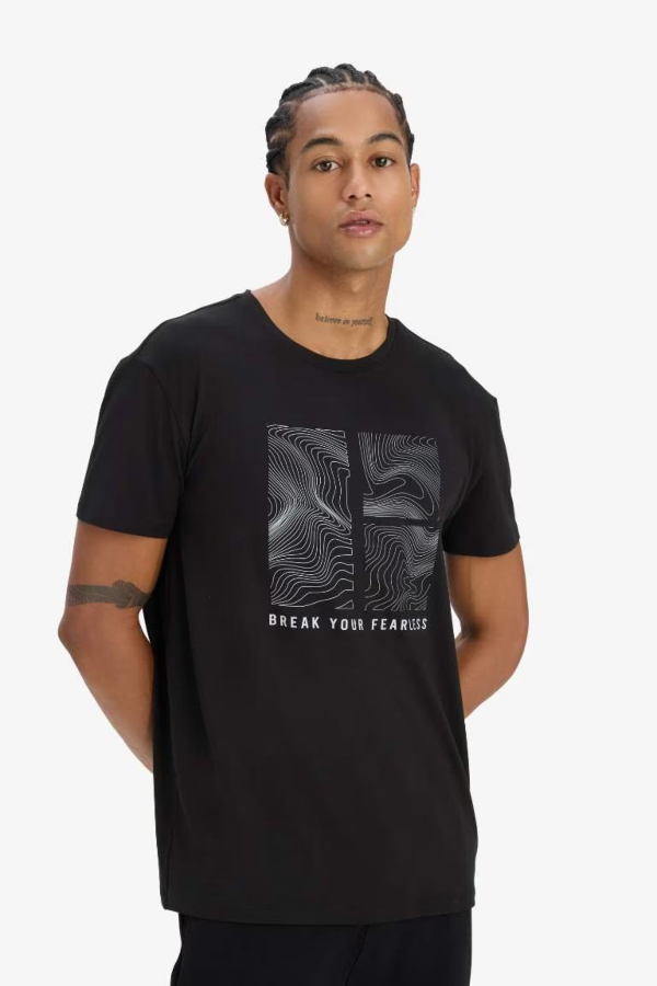 Resim Defacto Erkek  T-shirt D7812AXBK81