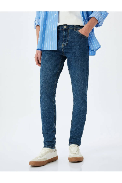 Resim Koton JUSTIN Super Skinny Erkek Jean  Pantolon 5SAM40041ID