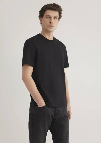 Resim Mavi Kısa Kol Erkek T-Shirt M066483-900