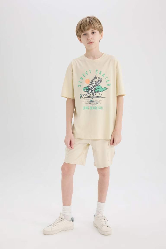 Resim Defacto Erkek Çocuk Kısa Kol T-shirt E0169A8/BG354