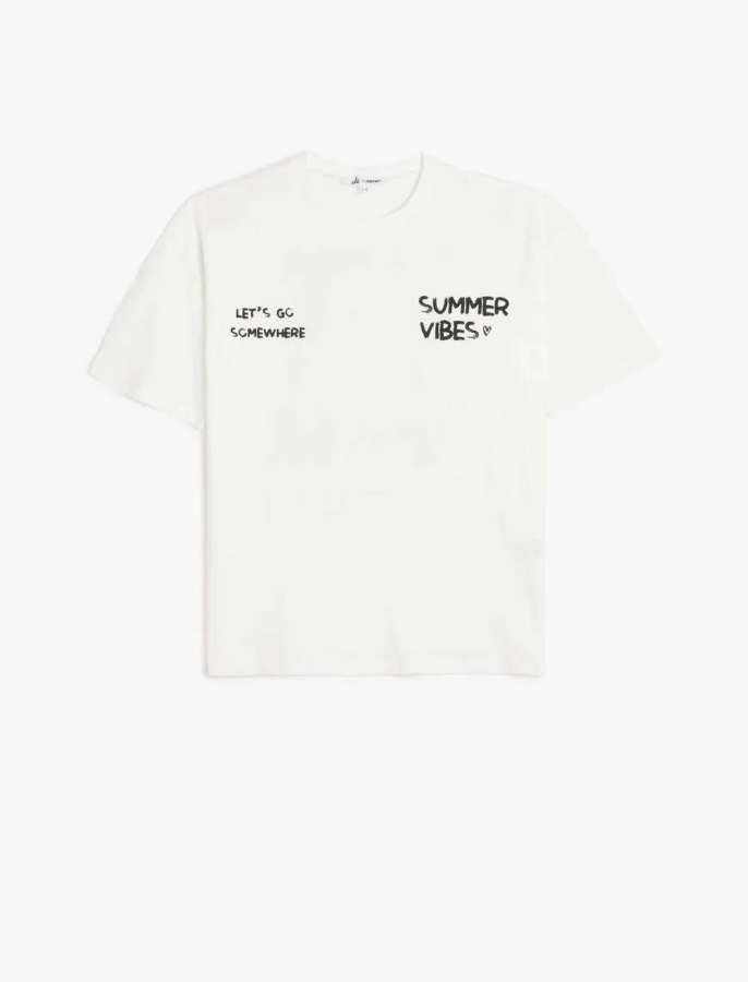 Resim Koton Kadın Kısa Kol T-shirt 5SAL10684IK