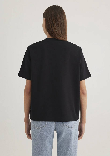 Resim Mavi Kısa Kol Kadın T-Shirt M1612122-900