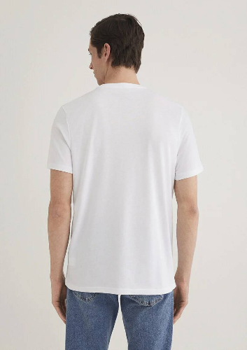 Resim Mavi Erkek İstanbul Baskılı T-Shirt M067114-620