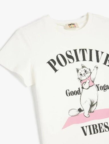 Resim Koton Kız Çocuk T-shirt 5SKG10255AK