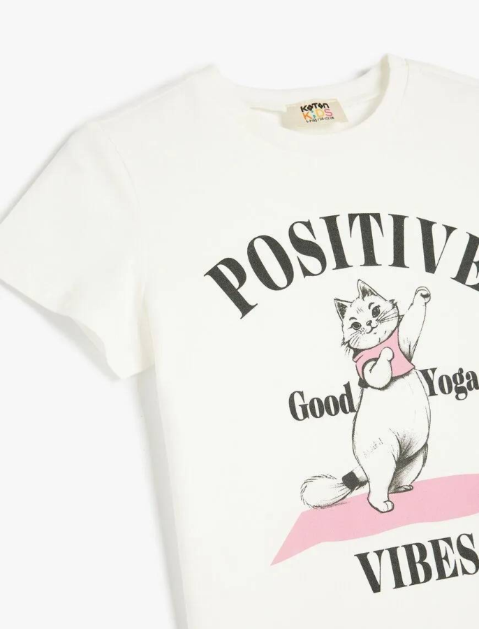 Resim Koton Kız Çocuk T-shirt 5SKG10255AK