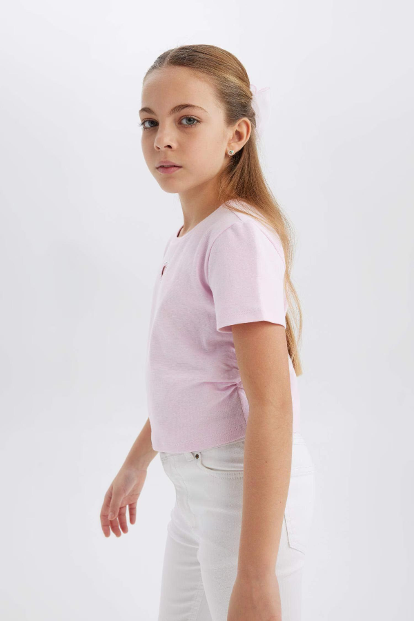 Resim Defacto Kız Çocuk Kısa Kol T-shirt E0823A8PN74