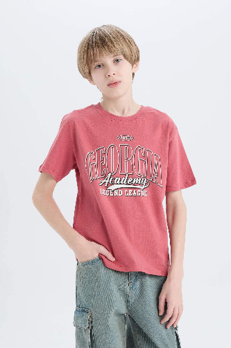 Resim Defacto Erkek Çocuk Kısa Kol T-shirt D9262A8BR268
