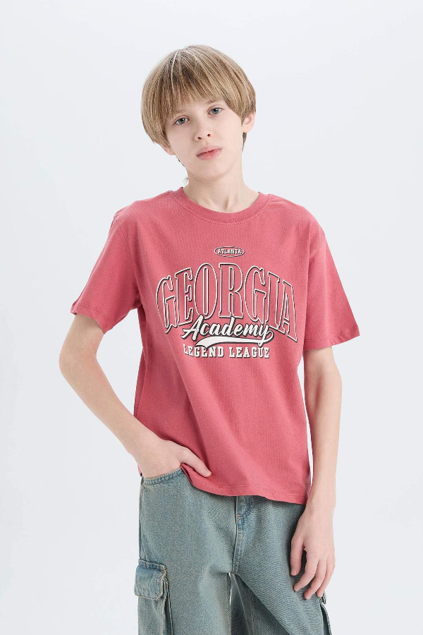 Resim Defacto Erkek Çocuk Kısa Kol T-shirt D9262A8BR268