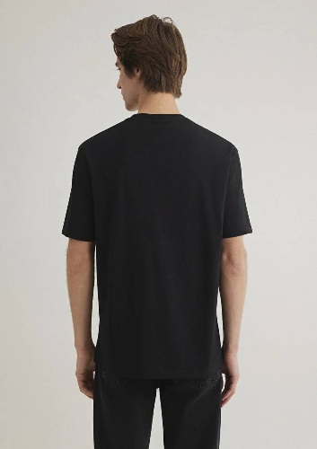 Resim Mavi Logo Erkek T-shirt M0611711-900