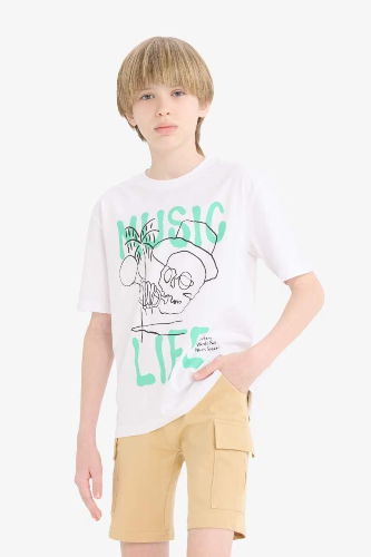 Resim Defacto Erkek Çocuk Kısa Kol T-shirt E0184A8/WT34