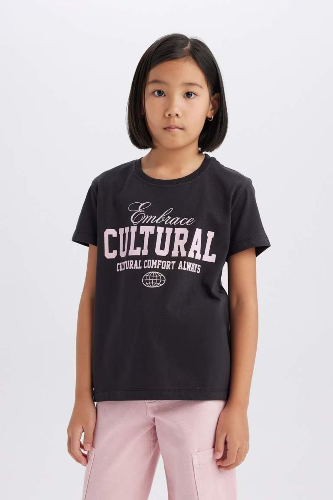 Resim Defacto Kız Çocuk  T-shirt D8545A8BK56