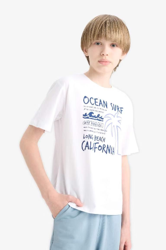 Resim Defacto Erkek Çocuk Kısa Kol T-shirt E6315A8WT34