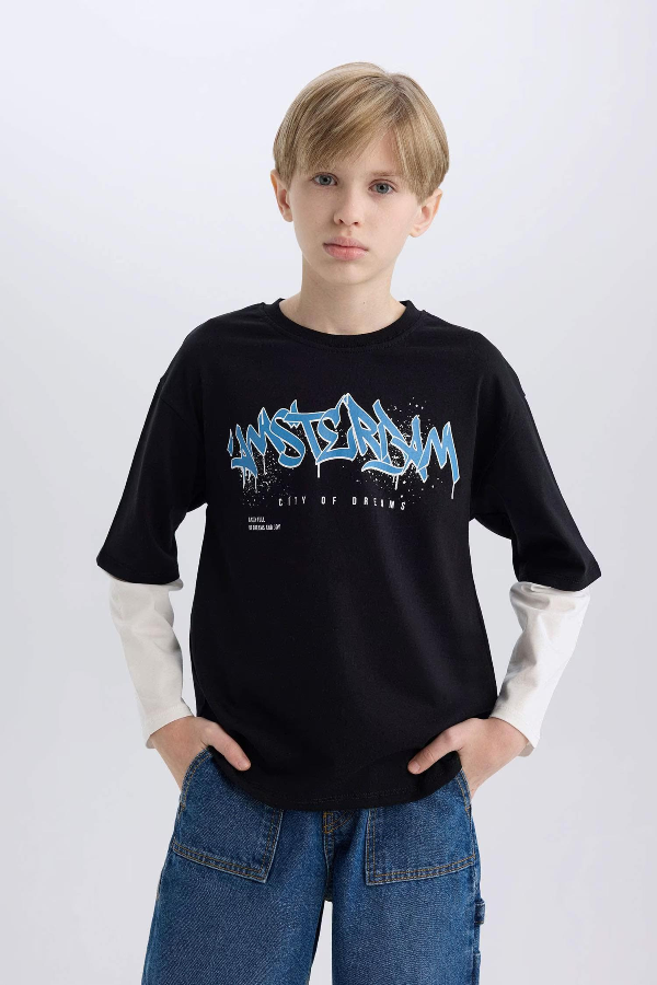 Resim Defacto Erkek Çocuk T-shirt